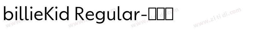 billieKid Regular字体转换
